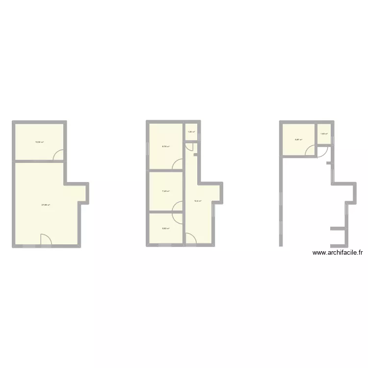 RELEVAMIENTO ITUZAINGO. Plano de 9 Habitaciones y 81 m² RELEVAMIENTO ITUZAINGO. Plano de 9 Habitaciones y 81 m²