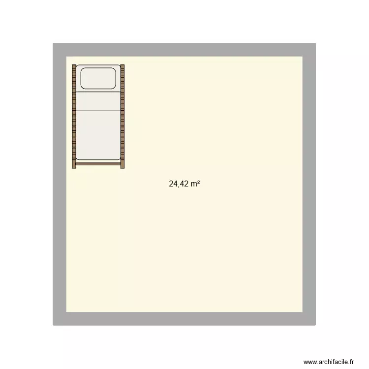 ma maison ideale 2. Plano de 1 Sala y 24 m²