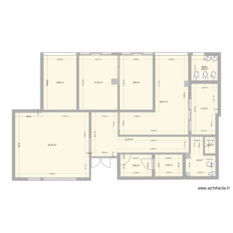 Clinica Atama Integral Ok. Plano de 12 Habitaciones y 113 m² Clinica Atama Integral Ok. Plano de 12 Habitaciones y 113 m²
