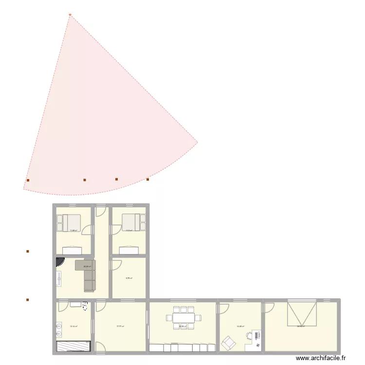 ramon. Plano de 9 Habitaciones y 145 m² ramon. Plano de 9 Habitaciones y 145 m²