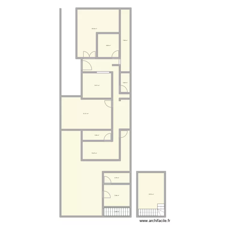 casa hogar de ancianos 1. Plano de 12  y 176 m²