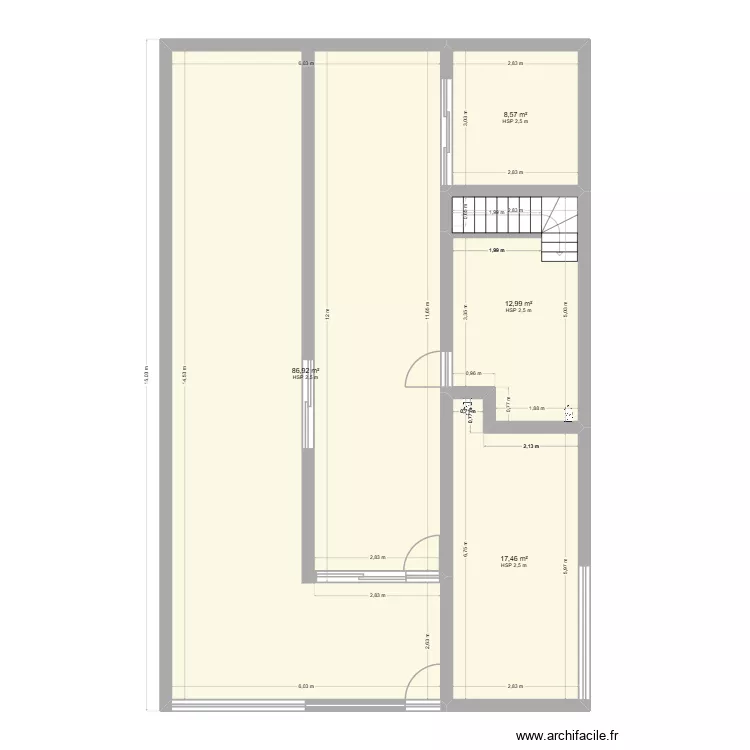 casa siglo XXI. Plano de 4 Habitaciones y 126 m² casa siglo XXI. Plano de 4 Habitaciones y 126 m²