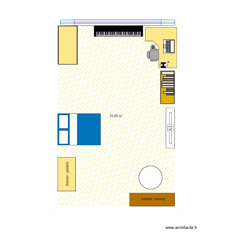 Mi habitaci&oacute;n. Plano de 
