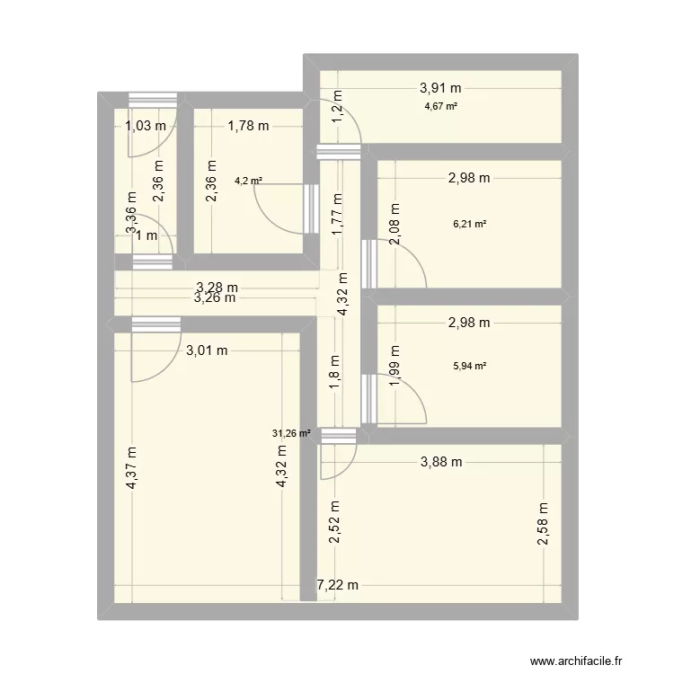 ginzo de lima 37. Plano de 5 y 52 m² ginzo de lima 37. Plano de 5 y 52 m²