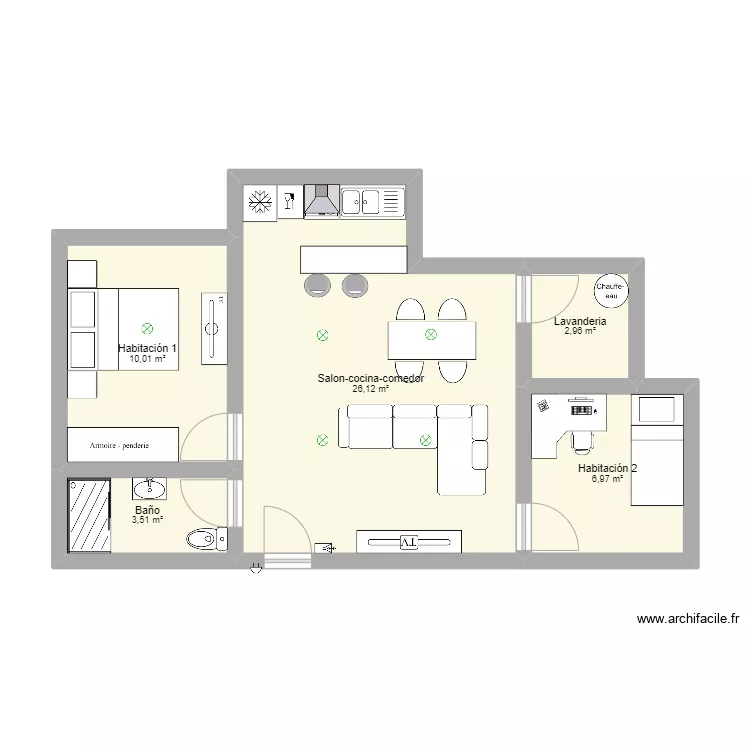 Plano Vivienda. Plano de 