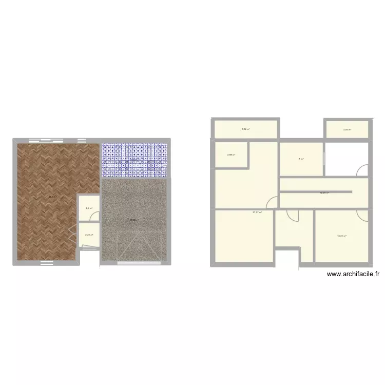 ladrillo 3. Plano de 12 Habitaciones y 162 m² ladrillo 3. Plano de 12 Habitaciones y 162 m²