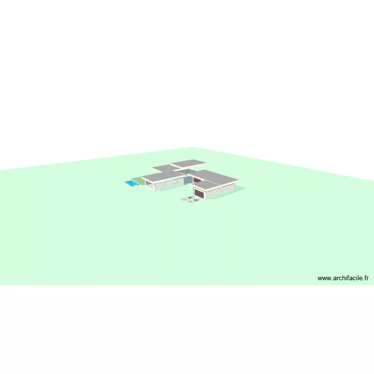David. Plano de 2  y 160 m²