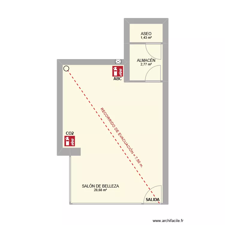 MAIRA_INCENDIOS. Plano de 3 y 33 m² MAIRA_INCENDIOS. Plano de 3 y 33 m²