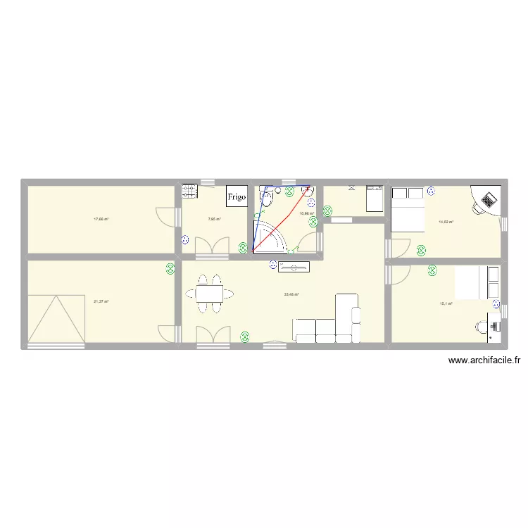 casa rosario. Plano de 