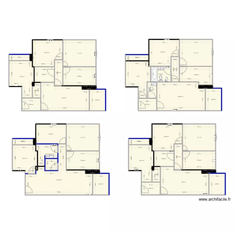 Herrán. Plano de 51 Habitaciones y 282 m² Herrán. Plano de 51 Habitaciones y 282 m²