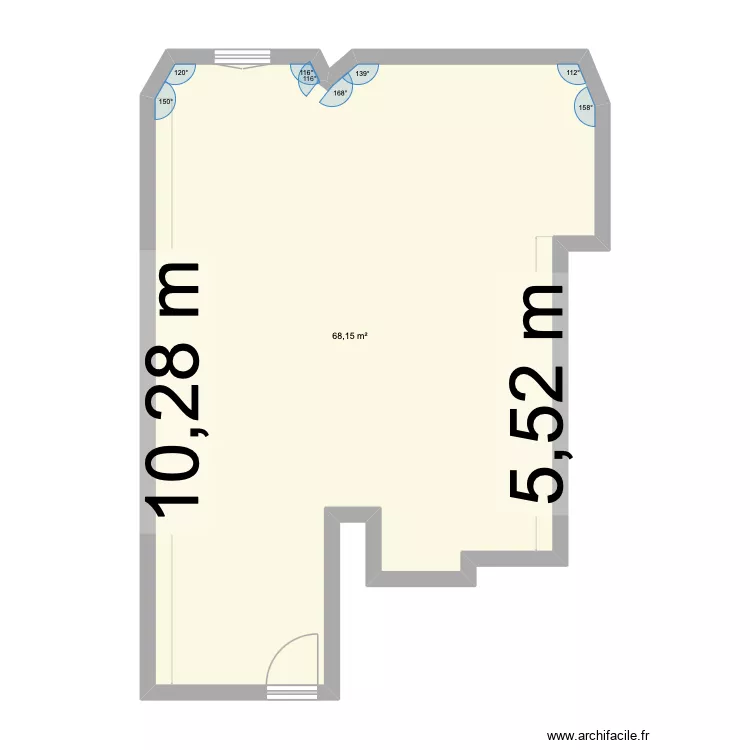villanueva 3. Plano de 1 y 68 m² villanueva 3. Plano de 1 y 68 m²