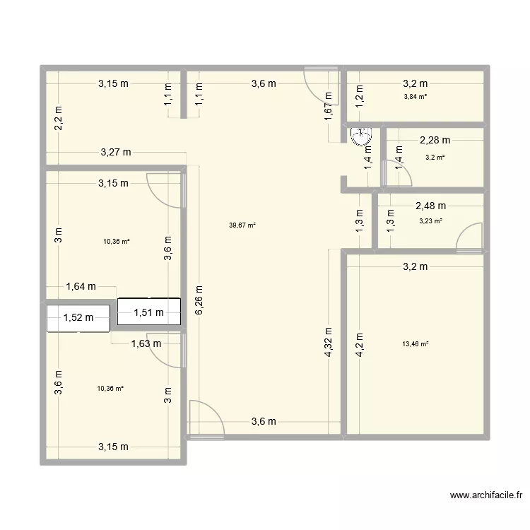 Villa del Poeta - Tolot&aacute;. Plano de 7  y 84 m²