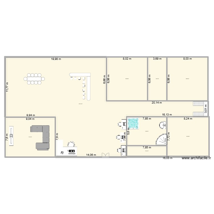 mi casa. Plano de 0 habitación y 0 m2