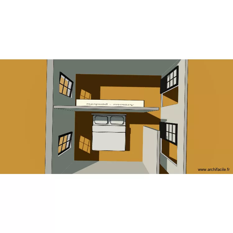 dormitorio. Plano de dormitorio. Plano de