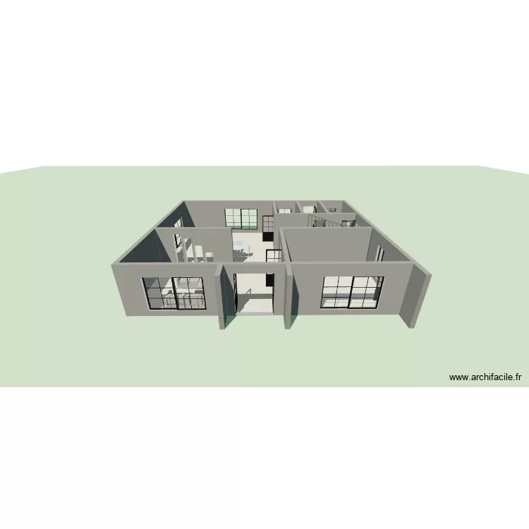 Otiot 2. Plano de 3 Habitaciones y 160 m²
