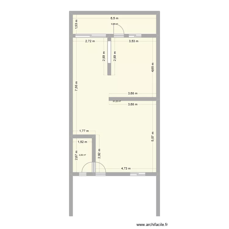 Casa Cedrus. Plano de 3 y 75 m² Casa Cedrus. Plano de 3 y 75 m²