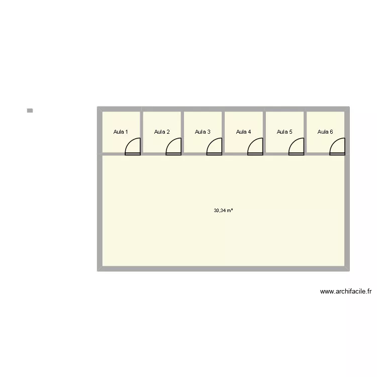 proyecto 2. Plano de 7  y 41 m²