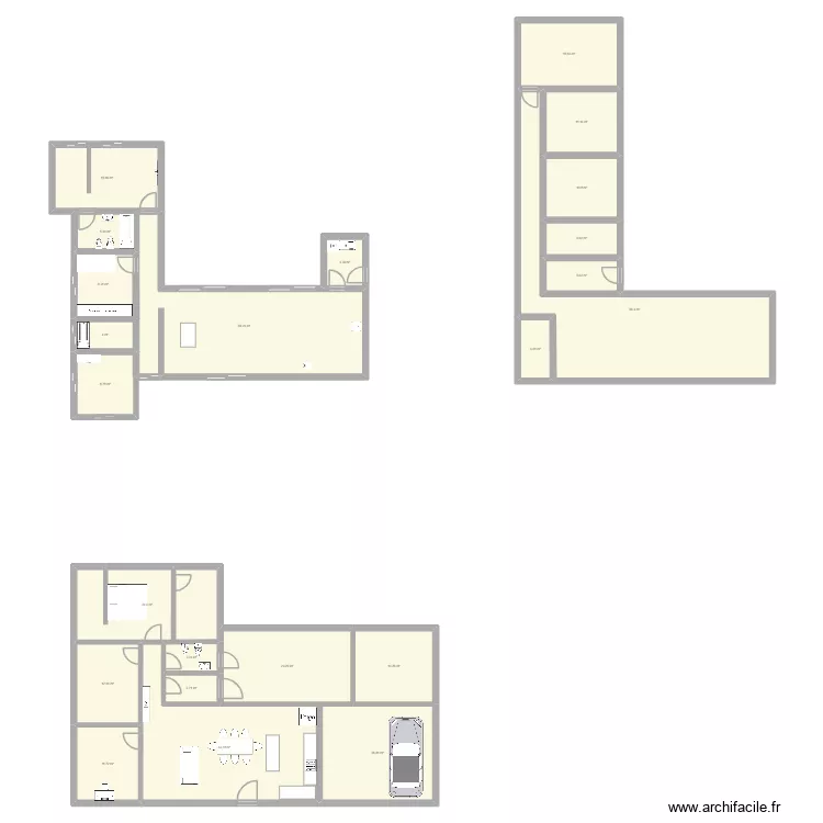 casa. Plano de 23  y 372 m²