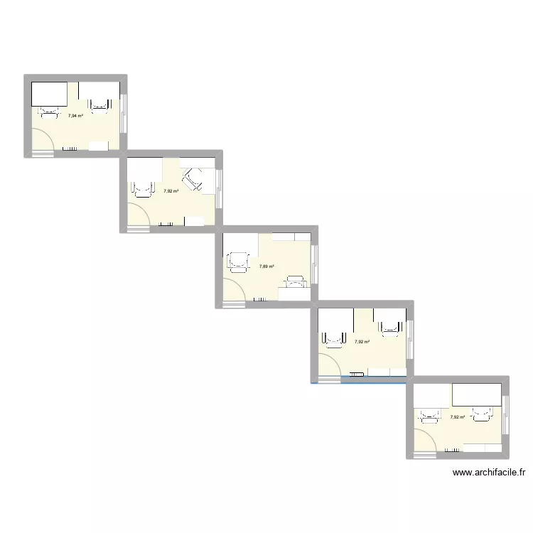 Despacho nuevo. Plano de 