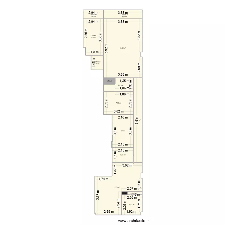 piso3. Plano de 15 y 88 m² piso3. Plano de 15 y 88 m²