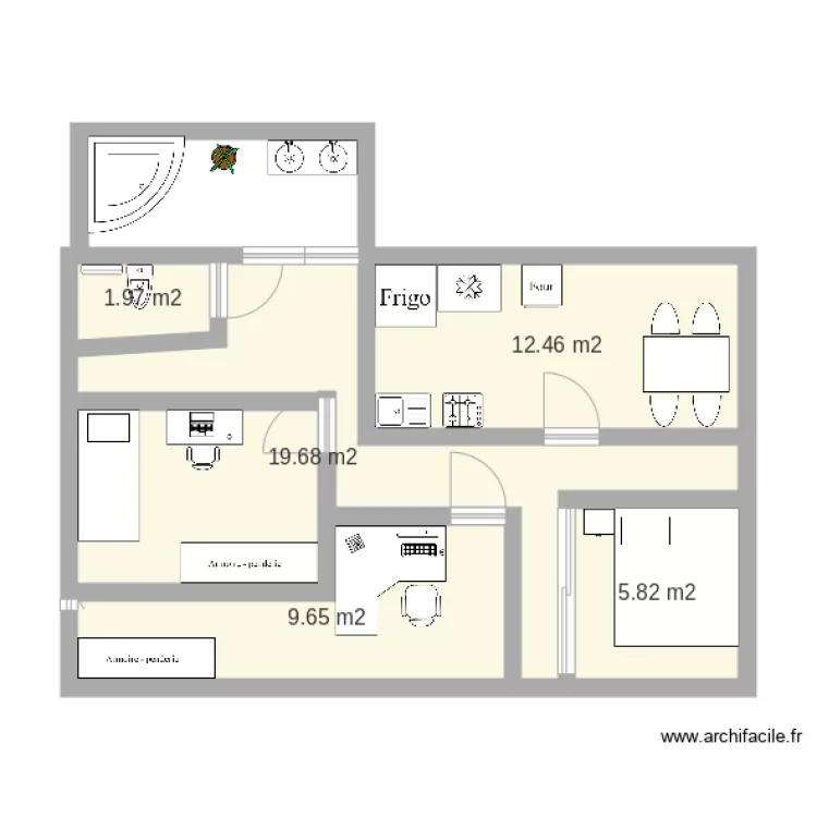 futur appartement. Plano de futur appartement. Plano de
