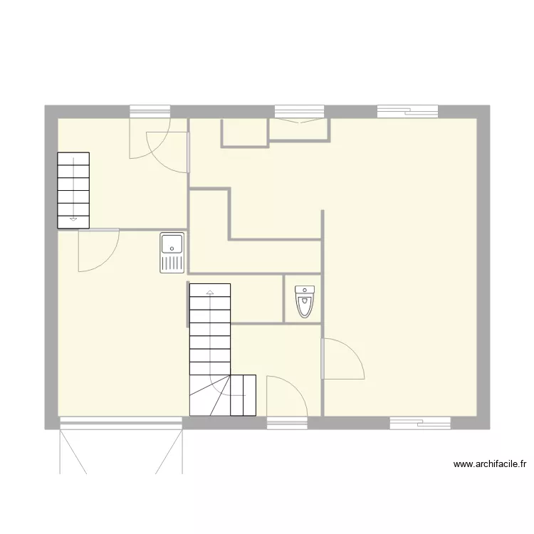 plan villa rdc. Plano de 