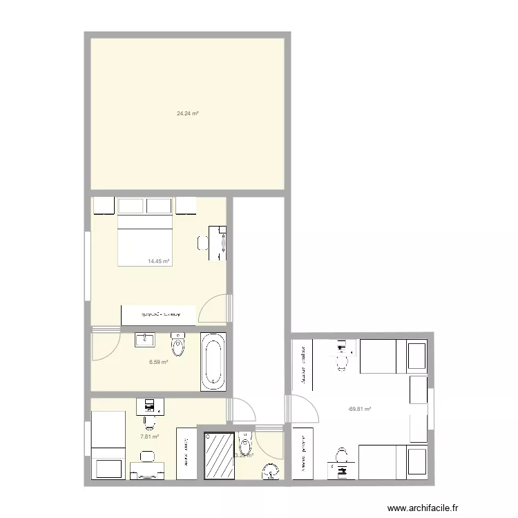 Casa avance 2. Plano de 