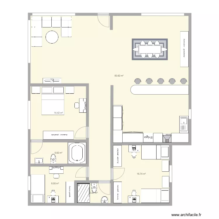 Casa avance 3. Plano de Casa avance 3. Plano de