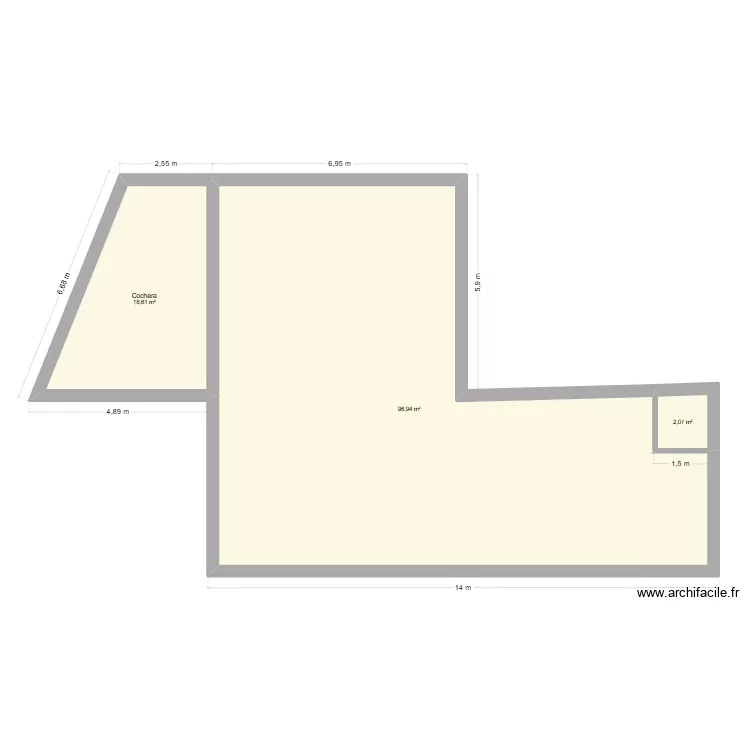 casa pueblo planta baja. Plano de 9  y 114 m²