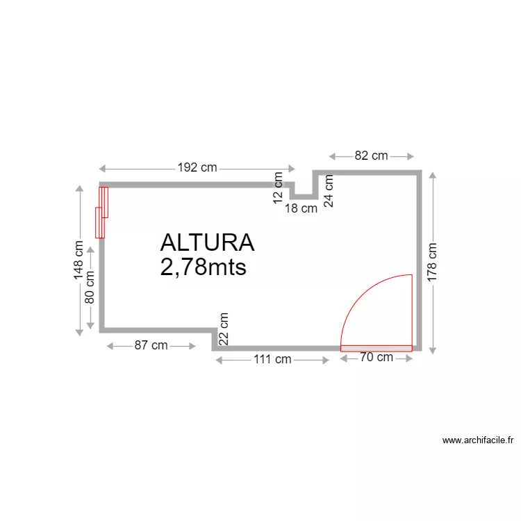 ADELA ROSA COCINA. Plano de 