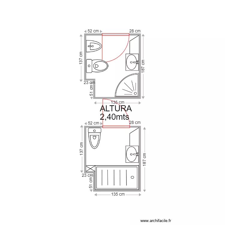 PAULA PUGES BAÑO 2. Plano de PAULA PUGES BAÑO 2. Plano de