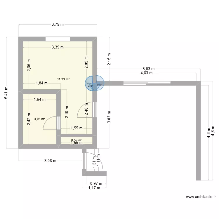 VILLA. Plano de 3 y 16 m² VILLA. Plano de 3 y 16 m²