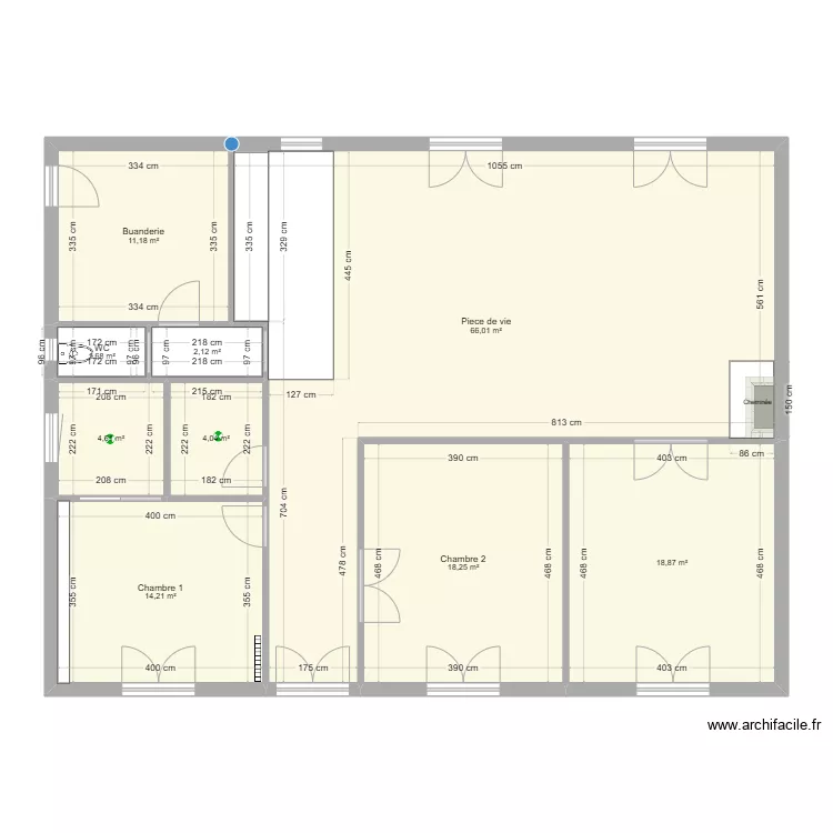 Maison modifie . Plano de 