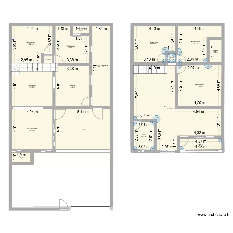 plano de casa. Plano de 18 Habitaciones y 207 m² plano de casa. Plano de 18 Habitaciones y 207 m²