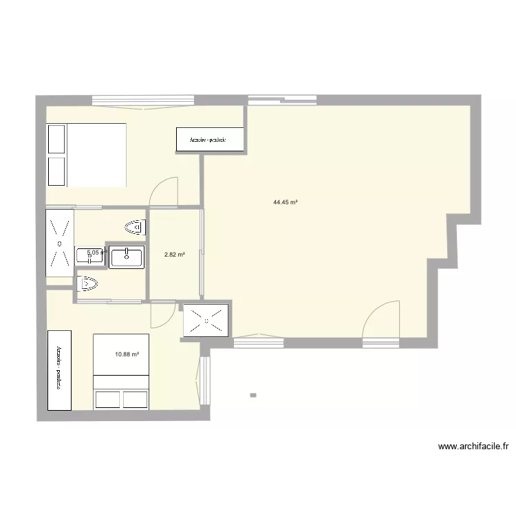 claudio Coello habitaciones. Plano de 