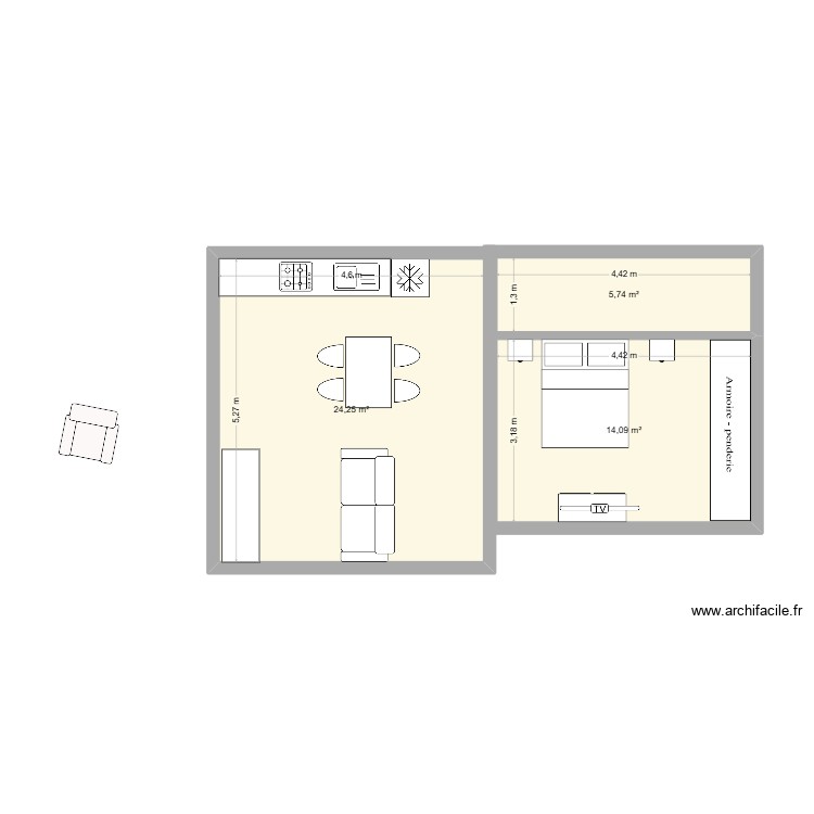 123. Plano de 0 habitación y 0 m2
