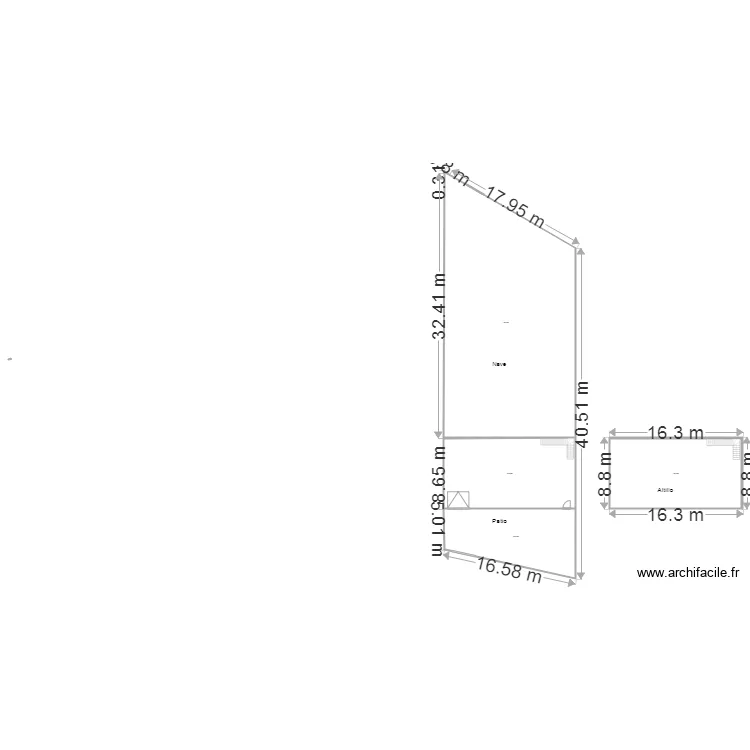 calle 1 horta vella. Plano de 