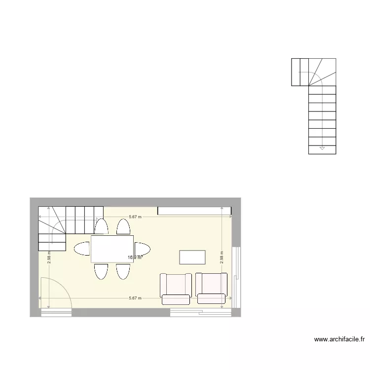 casa 1. Plano de 