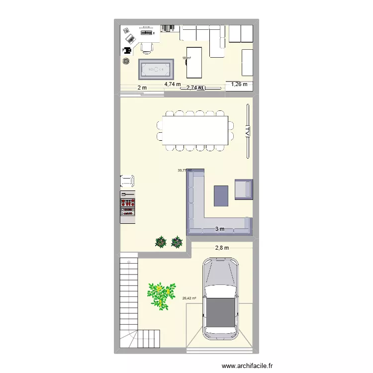 planta 2 villa de reyes celaya. Plano de 3 y 84 m² planta 2 villa de reyes celaya. Plano de 3 y 84 m²