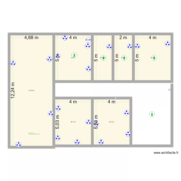 vivienda1. Plano de 7 y 158 m² vivienda1. Plano de 7 y 158 m²
