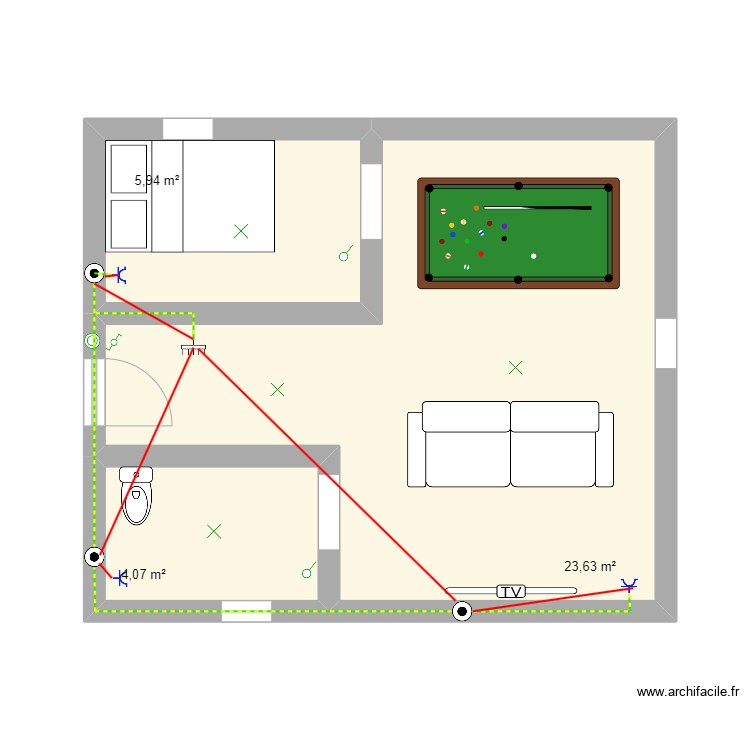 trabajo tecnologia. Plano de 0 habitación y 0 m2