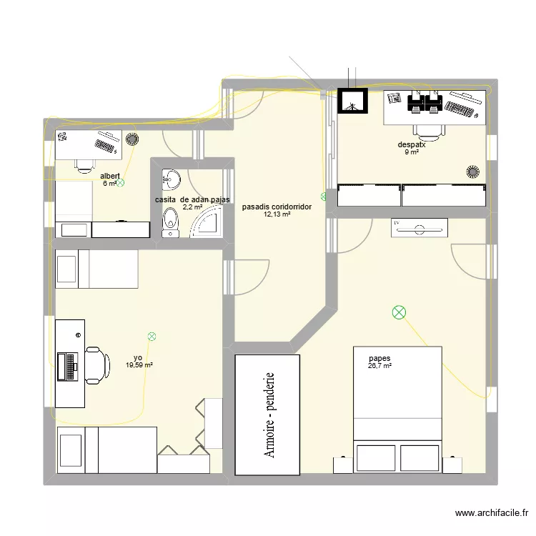 eff. Plano de 6 y 76 m² eff. Plano de 6 y 76 m²