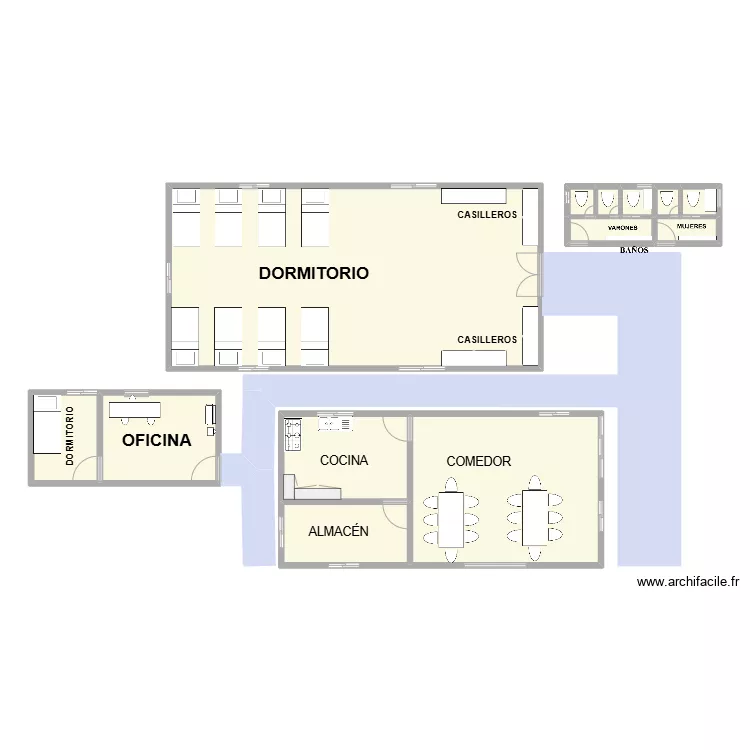 campamento recsiminerr. Plano de 