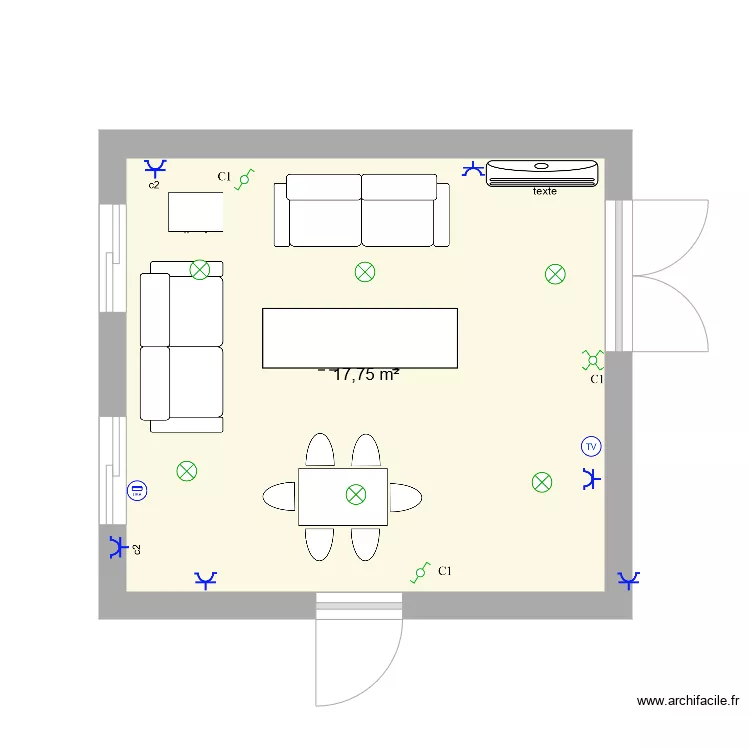 jhonatan  salon. Plano de 