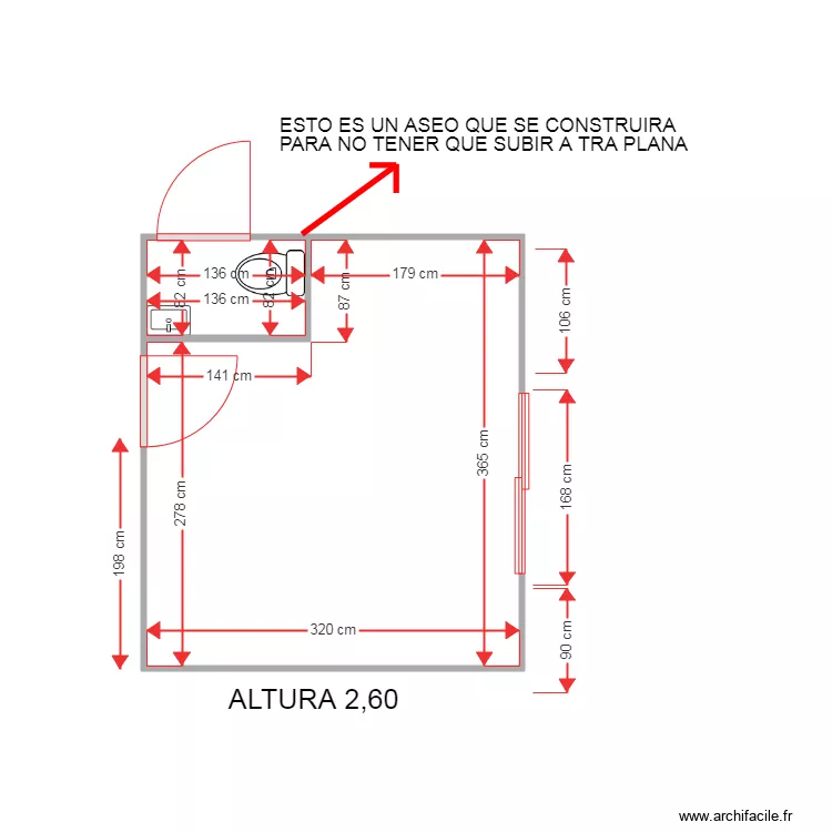 DAVID MORENO COCINA. Plano de 