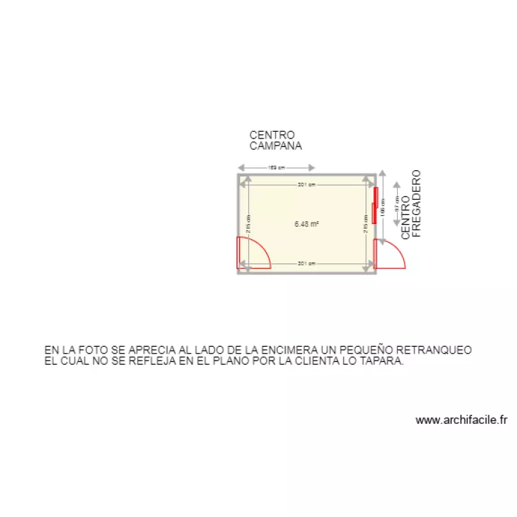 ELISA GONZALEZ COCINA. Plano de ELISA GONZALEZ COCINA. Plano de