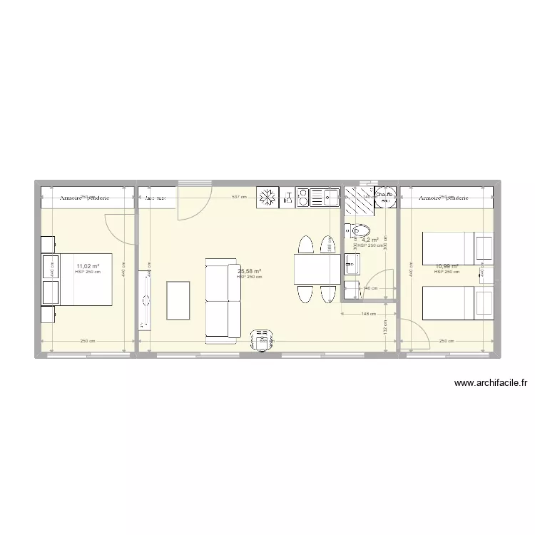 3*6m en L V1. Plano de 