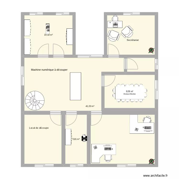 ma maison du futur. Plano de 6  y 89 m²