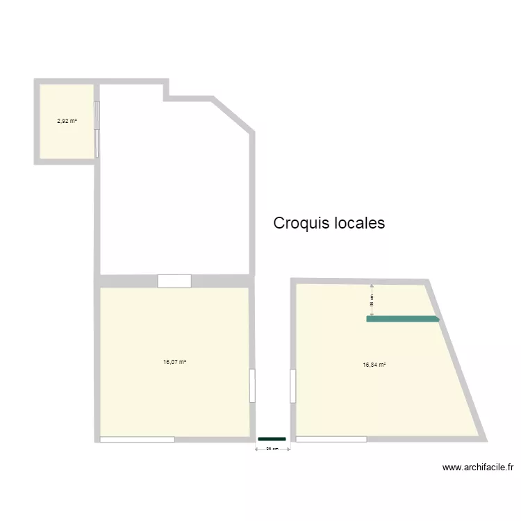 Croquis de locales para Flautas Proyecto 2021. Plano de 