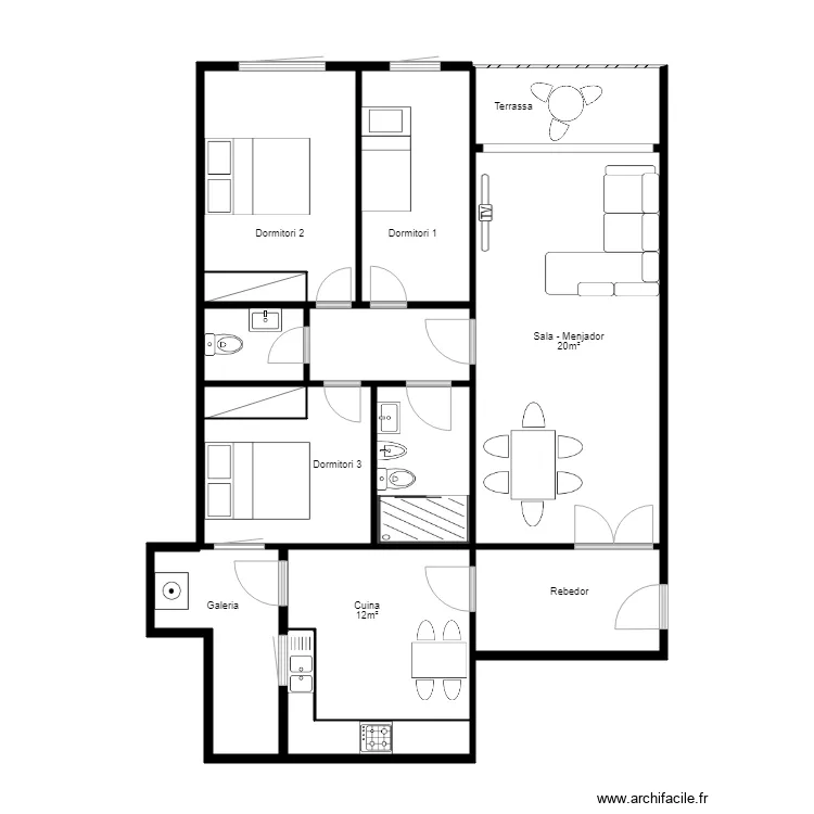 01963 Torreta. Plano de 